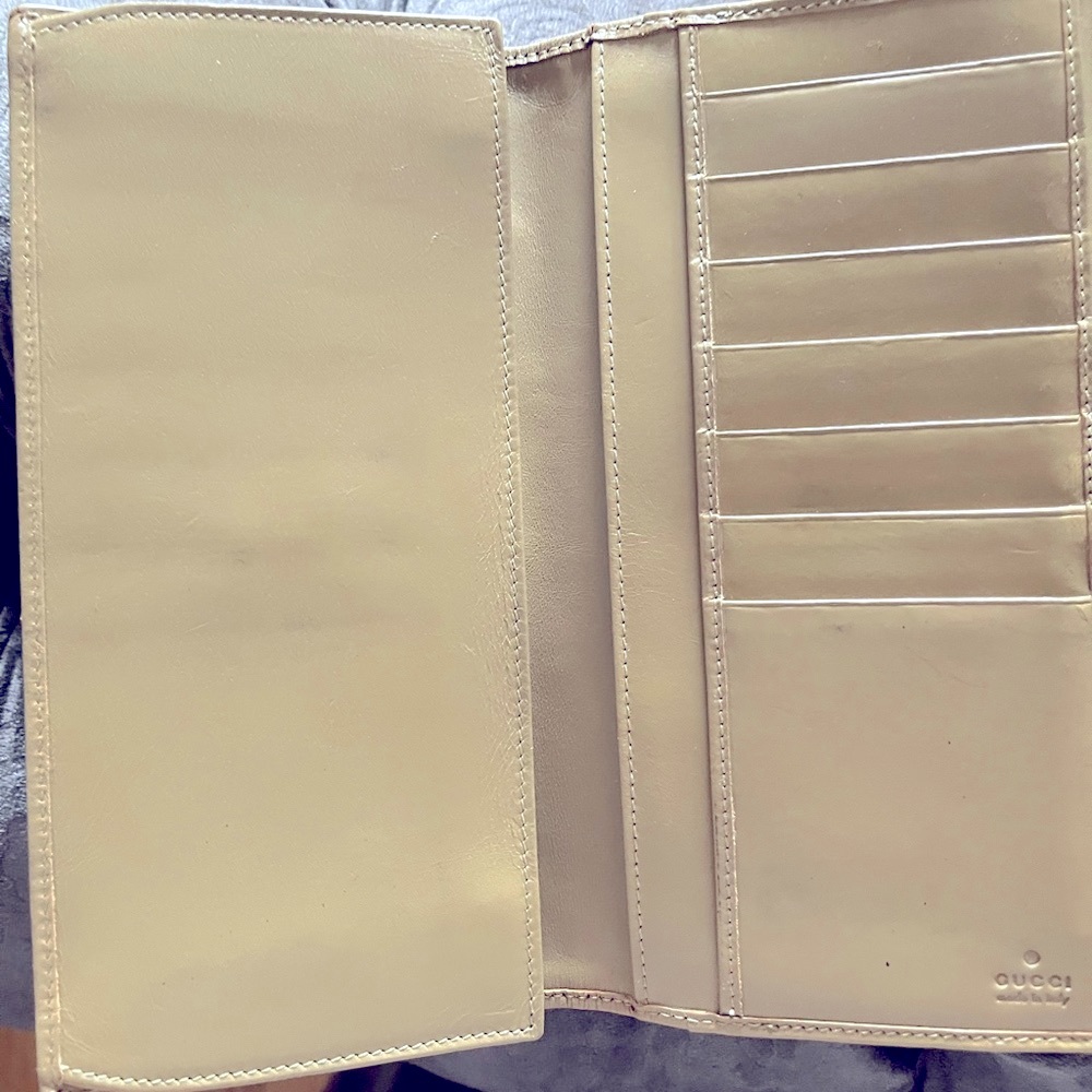 Authentic!! Gucci Web Long Bifold Wallet - Picture 5 of 12